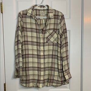 Fat Face Plaid Button-Up Shirt